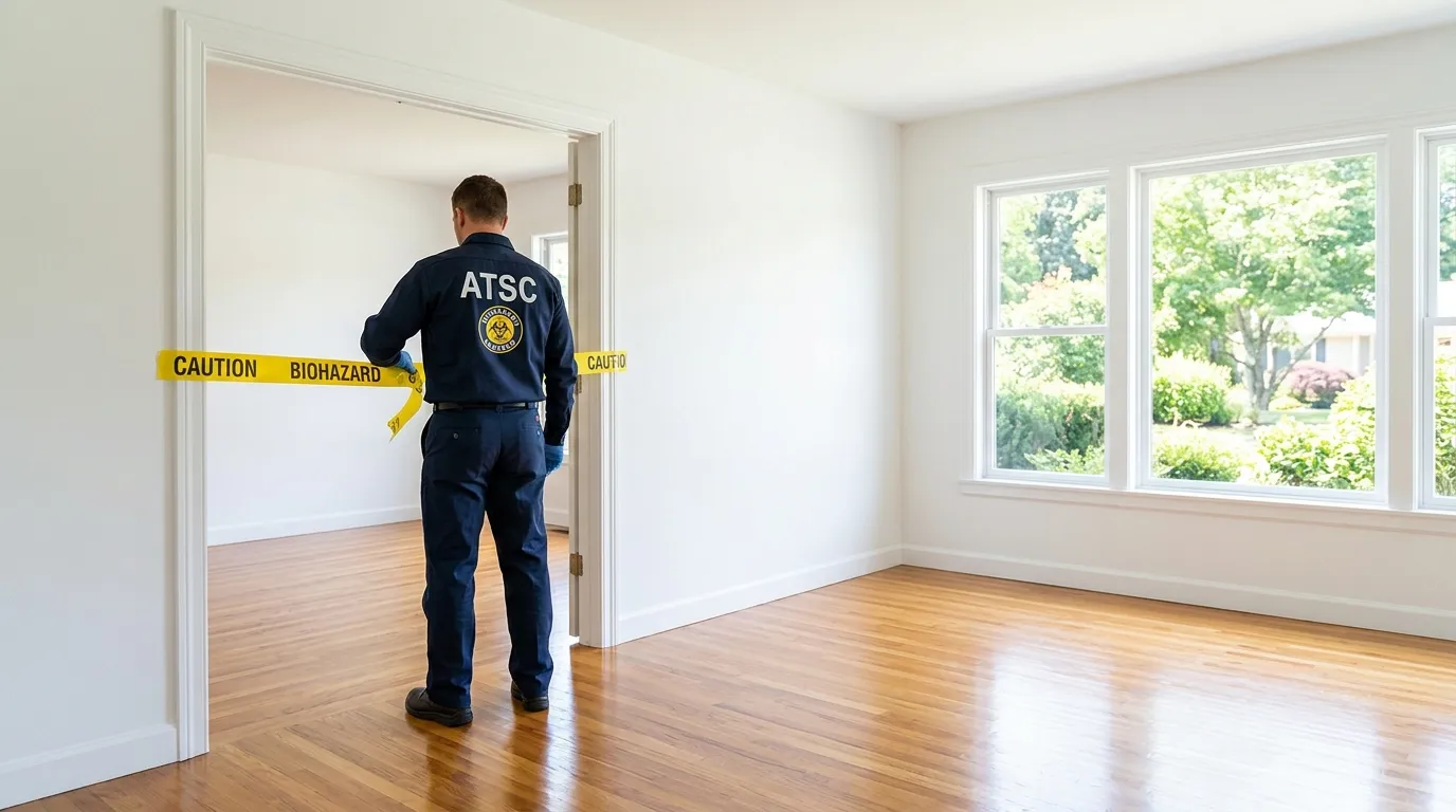 Certified biohazard cleanup crew performing Decomposition Cleanup in South Miami Heights